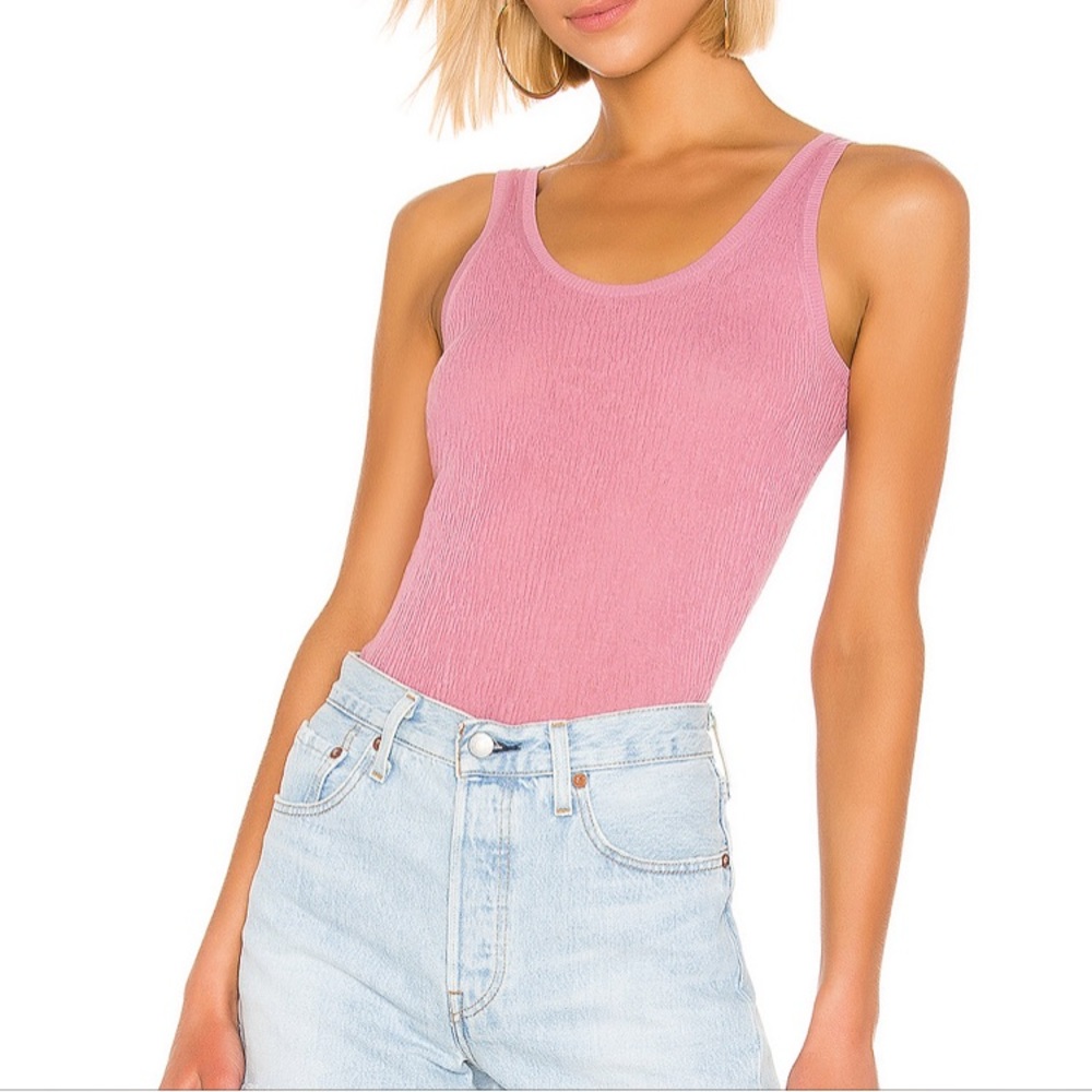 VINCE. Broomstick Pleat Tank